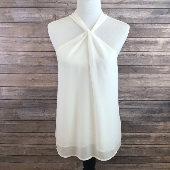 LAST ONE! Halter Summer Tank- White - Picture 3 of 5